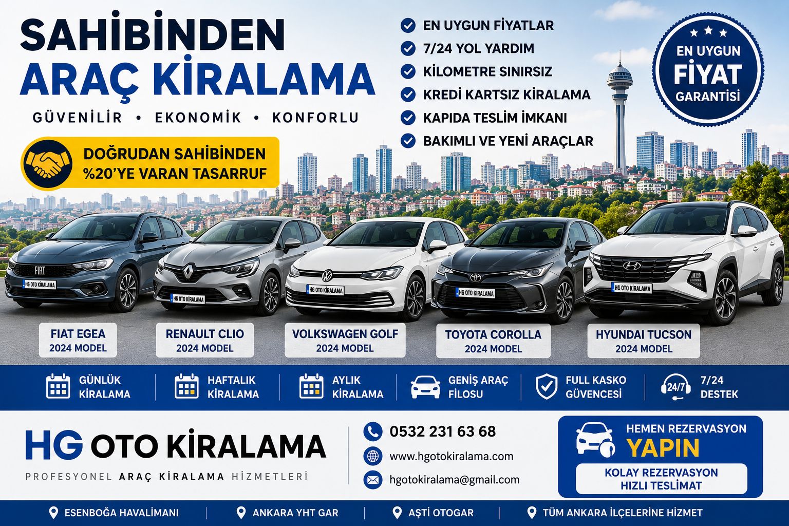 Sahibinden araç kiralama: güvenli rezervasyon adımları