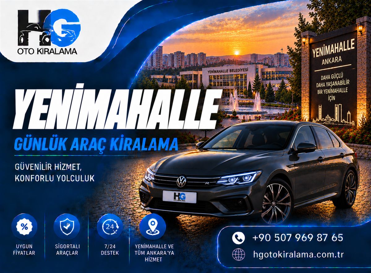 Yenimahalle İlçe Merkezi Araç Kiralama
